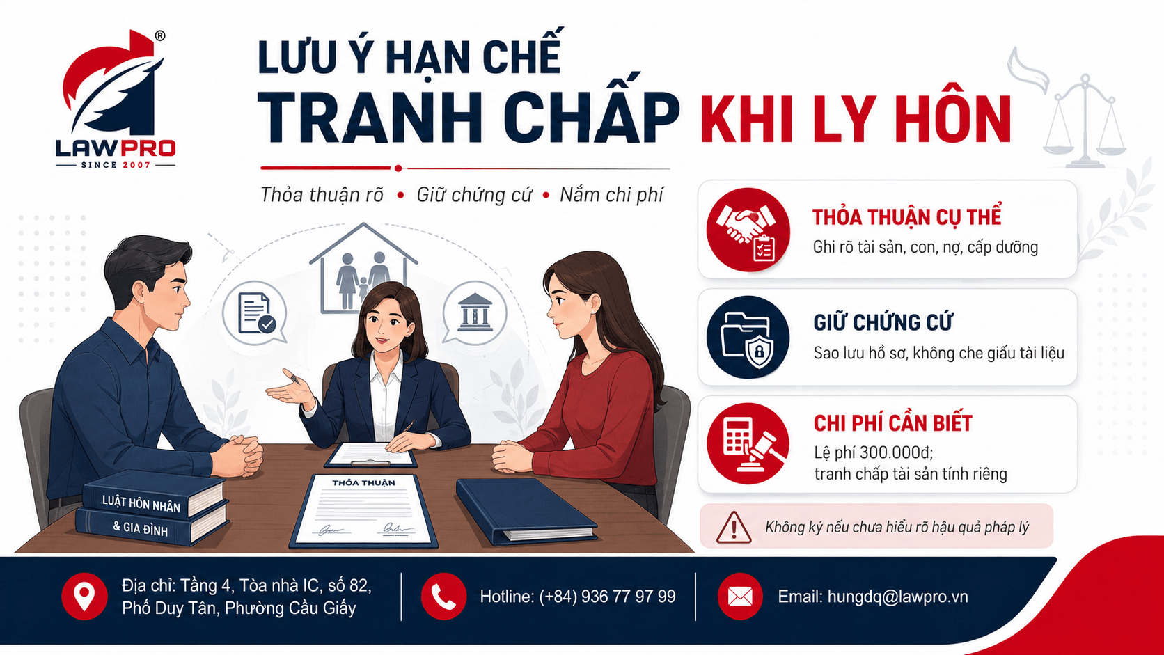 Lưu ý giúp hạn chế tranh chấp khi ly hôn
